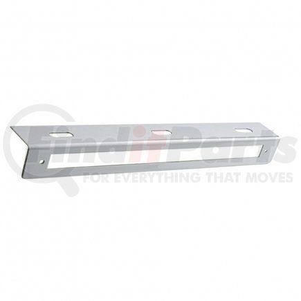 UNITED PACIFIC 20770 - light bar bracket - 12-3/4" stainless light bracket with 12" light bar cutout | 12-3/4" stainless light bracket with 12" light bar cutout
