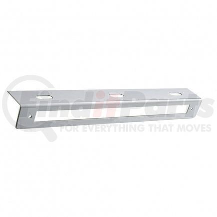 United Pacific 20770B Light Bar Bracket - 12-3/4" Stainless, with 12" Light Bar Cut-Out