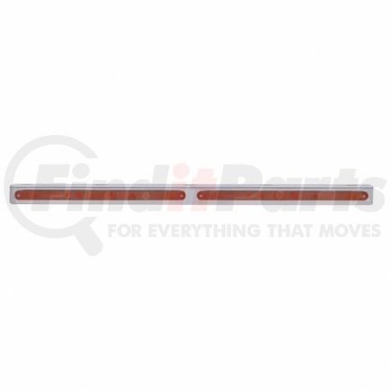 UNITED PACIFIC 20782 Light Bar - Stainless, with Bracket, Stop/Turn/Tail Light, Red LED and Lens, Stainless Steel, 14 LED Per Light Bar