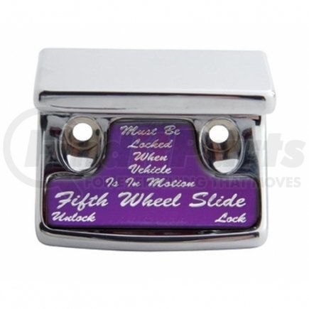 United Pacific 21023 Dash Switch Cover - Switch Guard, "Fifth Wheel", Purple Sticker