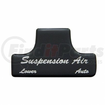 United Pacific 21026-1K Dash Switch Label - Switch Guard Sticker Only, "Suspension Air", Black