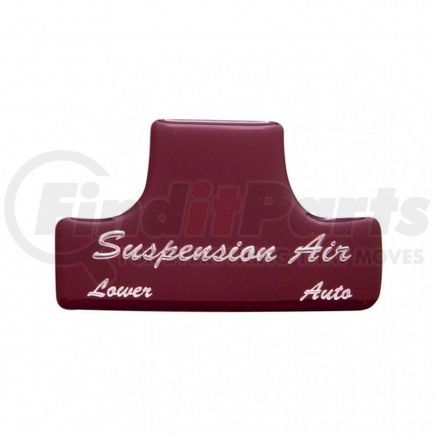 United Pacific 21026-1R Dash Switch Label - Switch Guard Sticker Only, "Suspension Air", Red