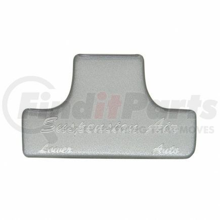 United Pacific 21026-1S Dash Switch Label - Switch Guard Sticker Only, "Suspension Air", Silver
