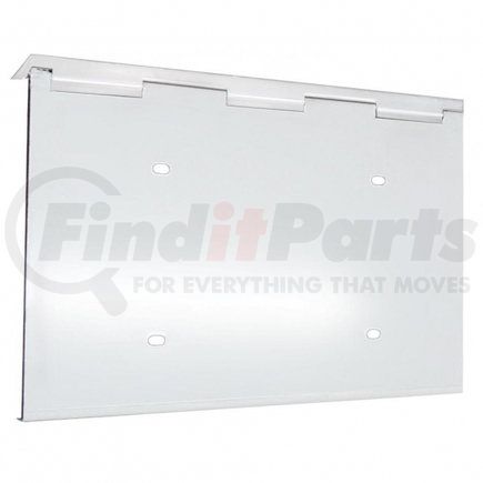 United Pacific 21552 License Plate Frame - Stainless 1, with Hinge