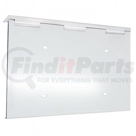 UNITED PACIFIC 21552 - license plate frame - stainless 1, with hinge | stainless 1 license plate holder with hinge