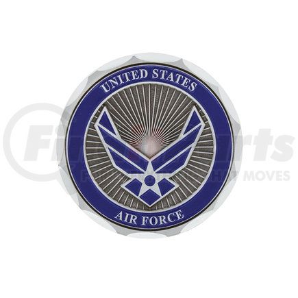 UNITED PACIFIC 22974 - emblem - 1 3/4" u.s. military adhesive metal medallion - air force | 1-3/4" u.s. military adhesive metal medallion - air force
