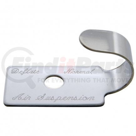 United Pacific 23003 Dash Switch Cover - Switch Guard, Air Suspension, Stainless, for Peterbilt 379