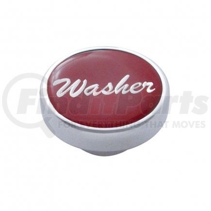 UNITED PACIFIC 23212 Dash Knob - "Washer", Red Glossy Sticker