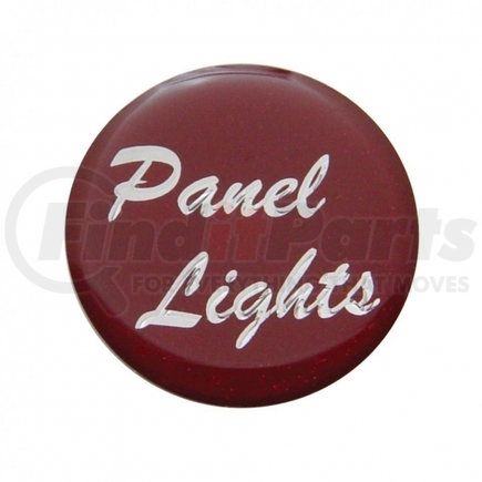 UNITED PACIFIC 23215-1R - dash switch label - "panel lights" glossy dash knob sticker only - red | "panel lights" glossy dash knob sticker only - red