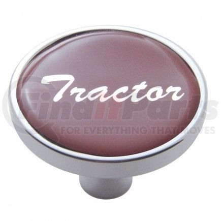 UNITED PACIFIC 23292 Air Brake Valve Control Knob - "Tractor" Short, Red Glossy Sticker