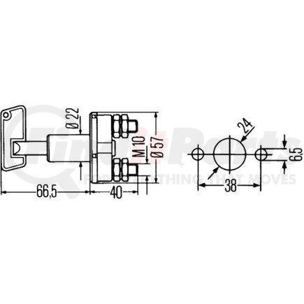 HELLA 002843001 Battery Cut-Off Switch