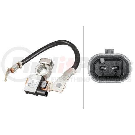 HELLA 010547761 Sensor, battery management - 12V - Bolted - Cable: 250mm