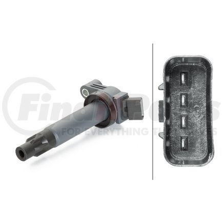 HELLA 358057111 Ignition Coil, 4 pin  for LEXUS RX