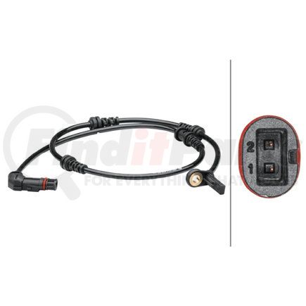 HELLA 012679321 Sensor, wheel speed - 2-pin connector - Front Axle left and right - Total Length856mm