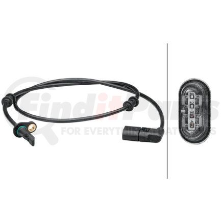 HELLA 012679471 Sensor, wheel speed - 2-pin connector - Rear Axle left and right - Cable: 920mm