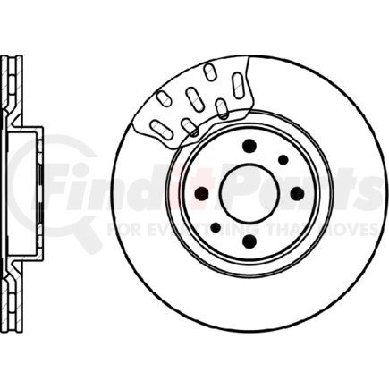 HELLA 355102391 Disc Brake Rotor