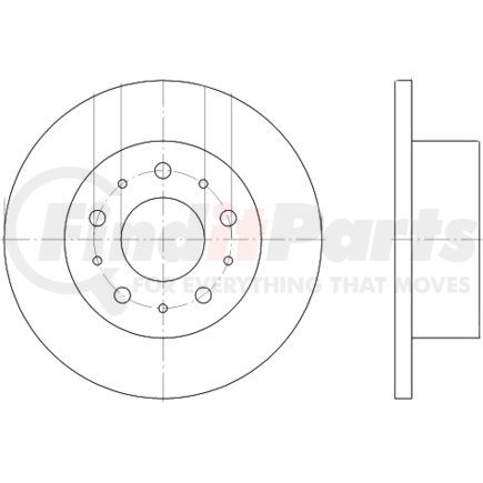 HELLA 355113731 Disc Brake Rotor