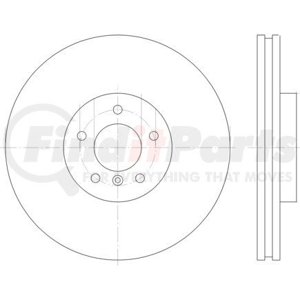 HELLA 355122812 Disc Brake Rotor