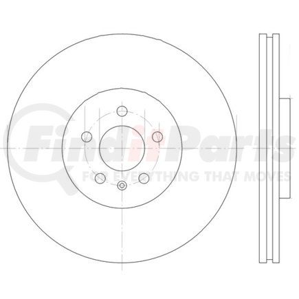 HELLA 355122802 Disc Brake Rotor