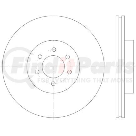 HELLA 355122922 Disc Brake Rotor