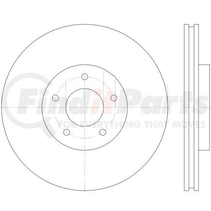 HELLA 355123052 Disc Brake Rotor