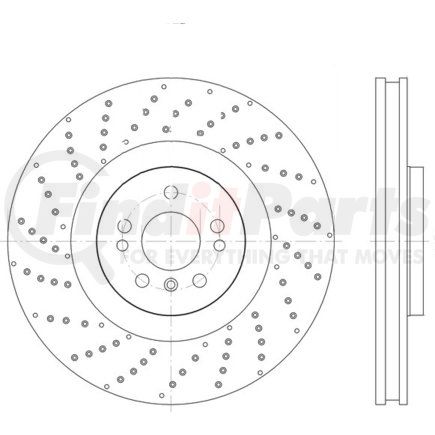 HELLA 355125041 Disc Brake Rotor