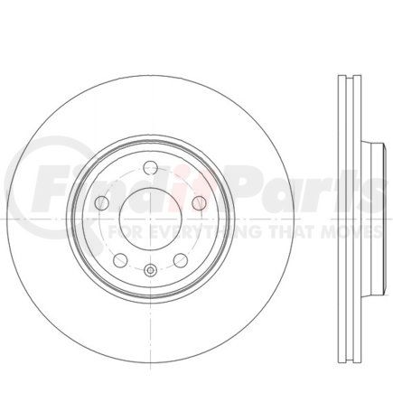 HELLA 355125201 Disc Brake Rotor