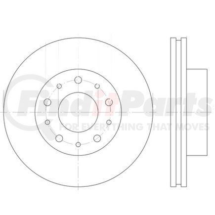 HELLA 355125261 Disc Brake Rotor