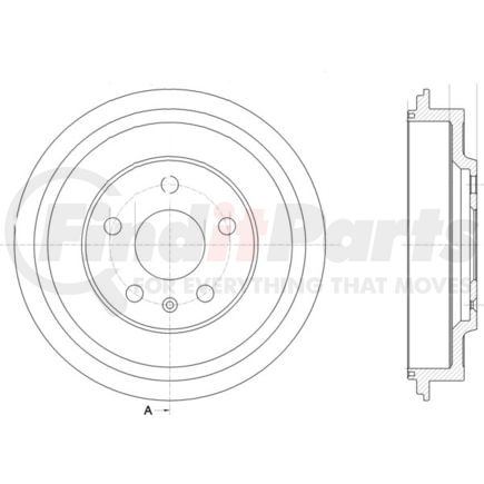 HELLA 355302561 Brake Drum