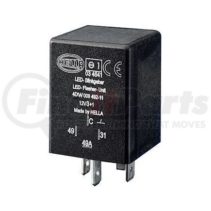 HELLA 009492111 Flasher Unit, 4 pin, 12 V