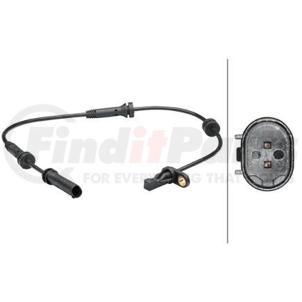 HELLA 012679301 Sensor, wheel speed - 2-pin connector - Front Axle left and right - Total Length615mm