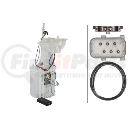 HELLA 358146821 Fuel Feed Unit - Electric - 6-pin connector - with seal/with fuel sender unit