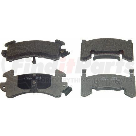 FEDERAL MOGUL-WAGNER MX154 - thermoquiet semi-metallic disc brake pad set | thermoquiet semi-metallic disc brake pad set