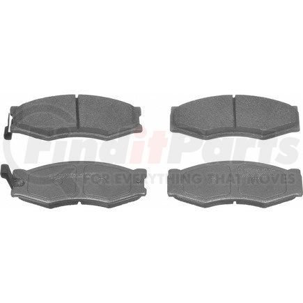 Wagner MX266A Wagner Brake ThermoQuiet MX266A Semi-Metallic Disc Brake Pad Set