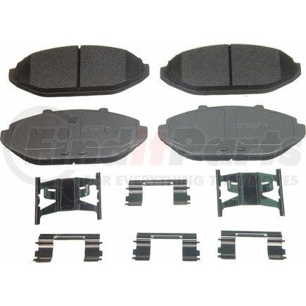 Wagner MX748 Wagner Brake ThermoQuiet MX748 Semi-Metallic Disc Brake Pad Set