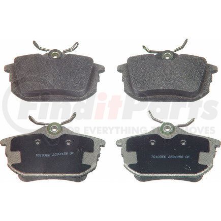 Wagner MX838 Wagner Brake ThermoQuiet MX838 Semi-Metallic Disc Brake Pad Set