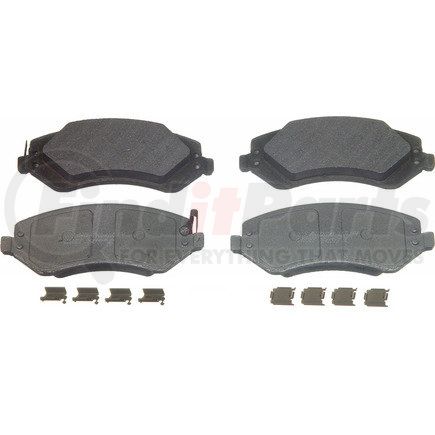 Wagner MX856B Wagner Brake ThermoQuiet MX856B Semi-Metallic Disc Brake Pad Set