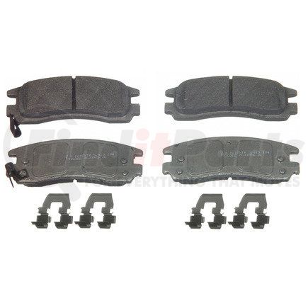 Wagner MX814 Wagner Brake ThermoQuiet MX814 Semi-Metallic Disc Brake Pad Set