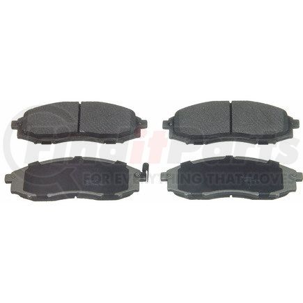 Wagner MX830A Wagner Brake ThermoQuiet MX830A Semi-Metallic Disc Brake Pad Set