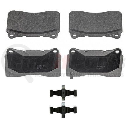 Wagner MX1001A Wagner Brake ThermoQuiet MX1001A Semi-Metallic Disc Brake Pad Set