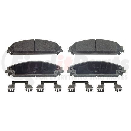 FEDERAL MOGUL-WAGNER MX1058 - thermoquiet semi-metallic disc brake pad set | thermoquiet semi-metallic disc brake pad set
