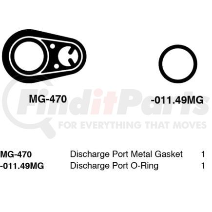 Sunair KT-10SD A/C O-Ring Kit