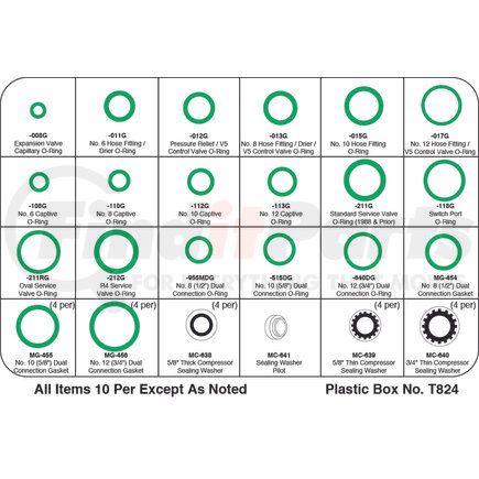 Sunair GMA-24G A/C O-Ring Kit