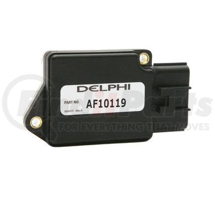 Delphi AF10119 Mass Air Flow Sensor - without Housing, Bolt-On Type, Black/Silver