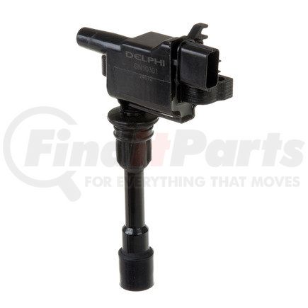 Delphi GN10301 Ignition Coil - Coil-On-Plug Ignition, 12V, 3 Male Blade Terminals