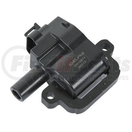 Delphi GN10374 Ignition Coil - Coil-On-Plug Ignition, 12V, 4 Male Blade Terminals