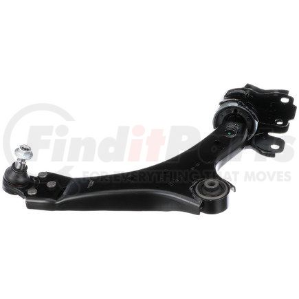 Delphi TC2859 Suspension Control Arm and Ball Joint Assembly - Front, RH, Lower, Non-Adjustable, with Bushing, Stamped, Steel, Non-Greaseable