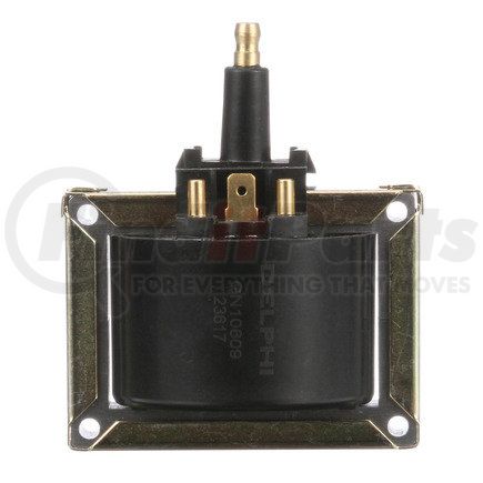 Delphi GN10609 Ignition Coil - Conventional, 12V, 3 Male Blade Terminals