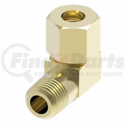 Weatherhead 69X10 Hydraulics Adapter - Compression 90 Degree Male- Male Pipe