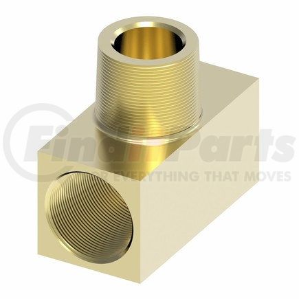 Weatherhead 602X4 Inverted Flare Brass Male Branch Tee Fitting 1/4" Tube Size